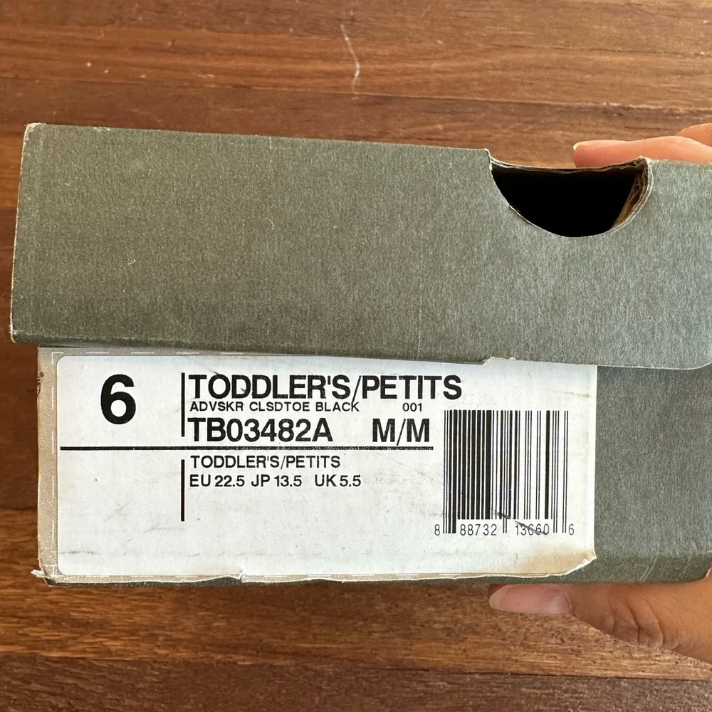 Timberland Kids Black Sport Sandals Toddler Size 6 Hook Loop Outdoor Shoes - Picture 3 of 10